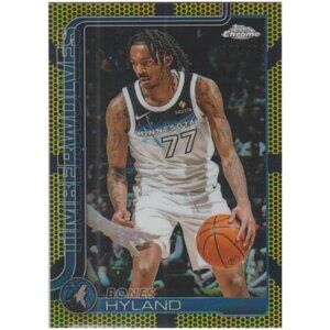 Bones Hyland 2025-26 Topps Chrome Refractor S/N 013/275 #90